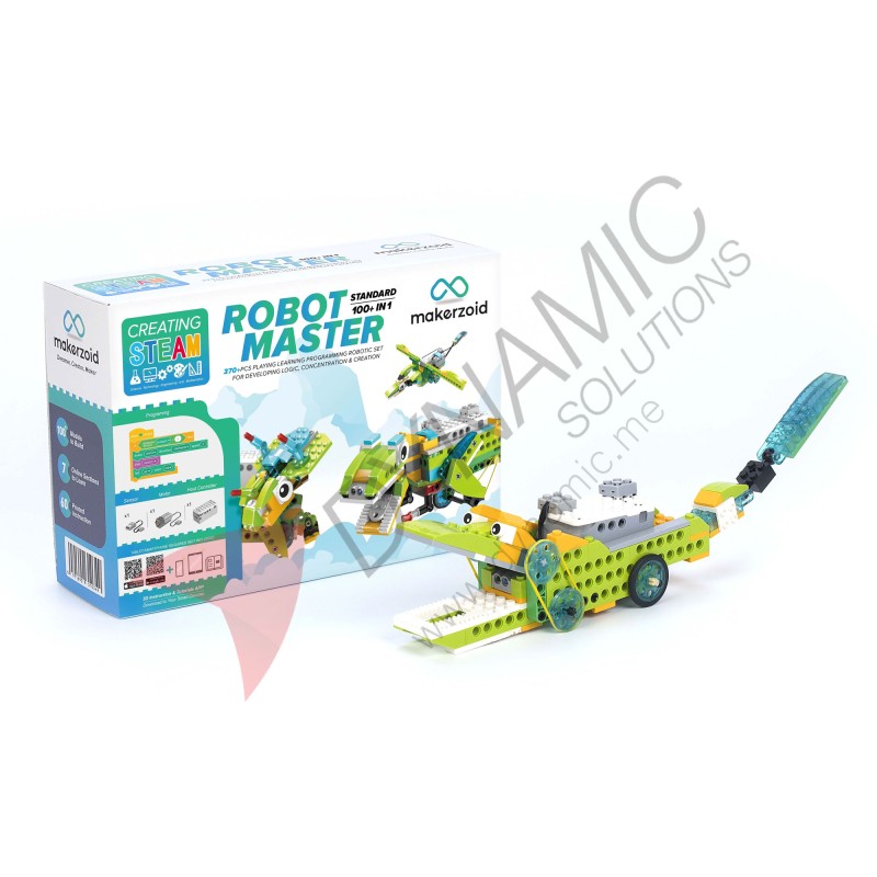 Makerzoid Robot Master Standard - 370+ Bricks (Age 6+)