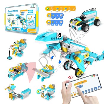 Makerzoid Smart Robot Premium - 400+ Bricks (Age 6+)