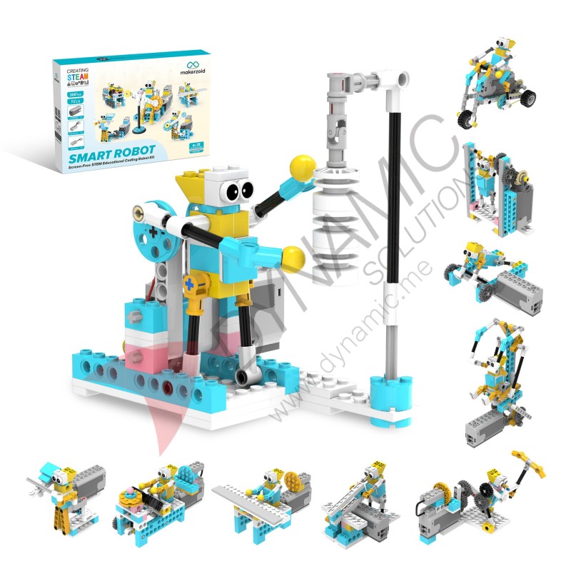 Makerzoid Smart Robot Standard - 300+ Bricks (Age 6+)