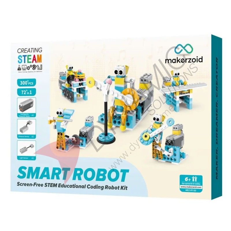 Makerzoid Smart Robot Standard - 300+ Bricks (Age 6+)
