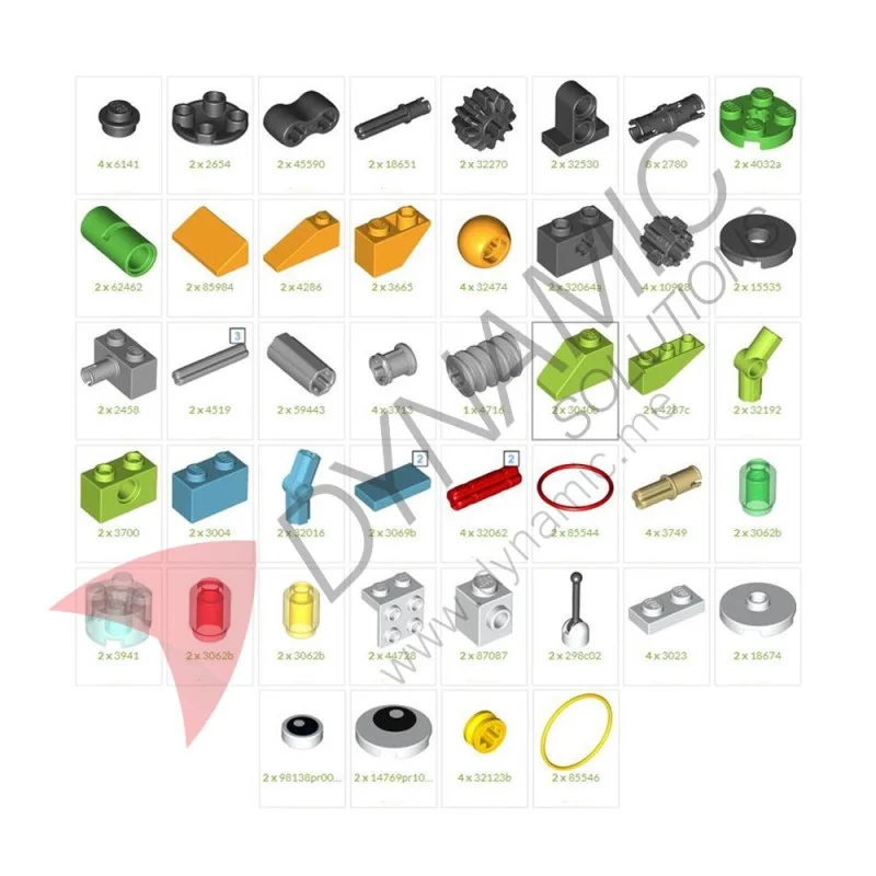 WeDo 109Pcs/set Parts Kit for 45300