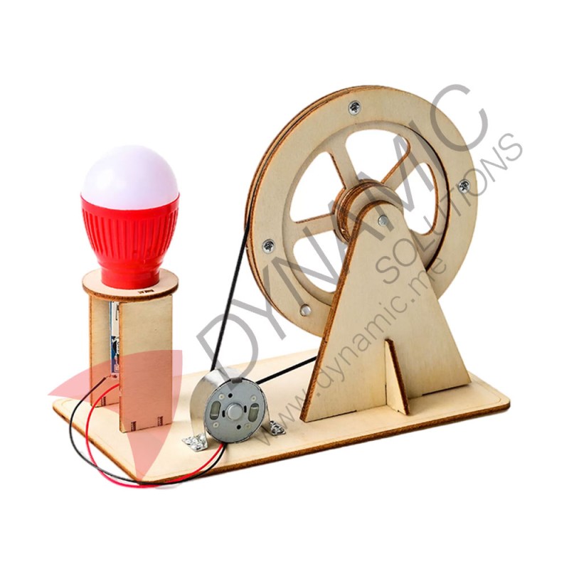 Wooden Hand Generator Alternator for Physics (T-M200)