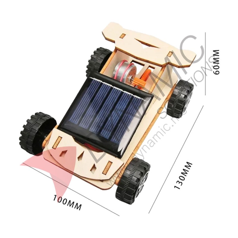 Wooden Solar-Powered Car (T-M294)