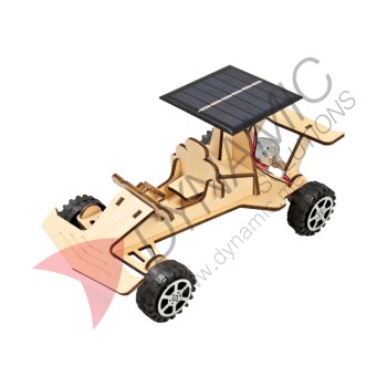 Wooden Solar-Powered Racing Car (T-M204)