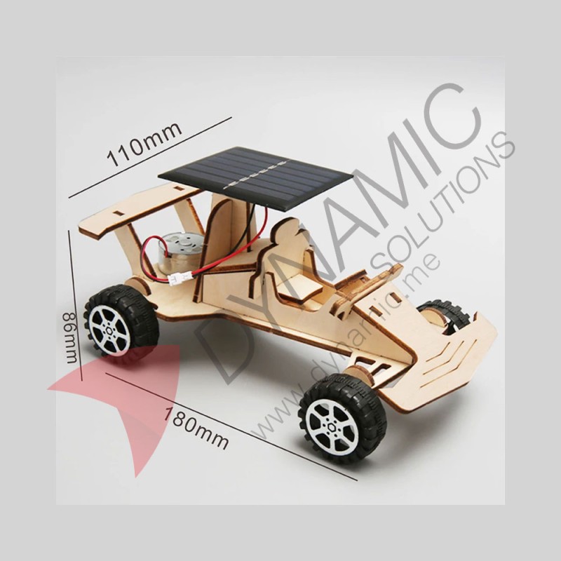 Wooden Solar-Powered Racing Car (T-M204)