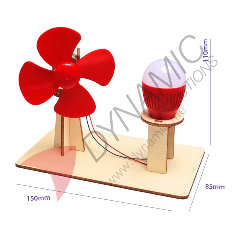 Wooden Wind Generator Alternator for Physics (T-M308)