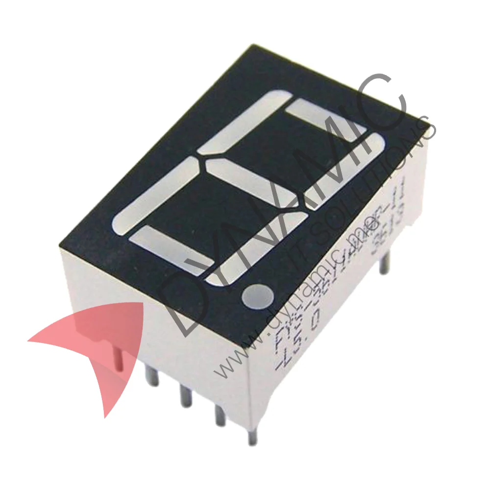 50 PZ 0,56 Pollici VERDE 7 SEGMENTI DISPLAY LED CATODO COMUNE - Foto 8