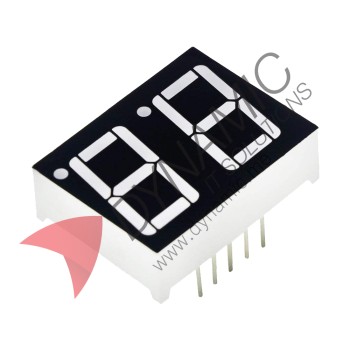 7 Segment 2 Digits 0.28" Red LED Common Anode (2281BS)