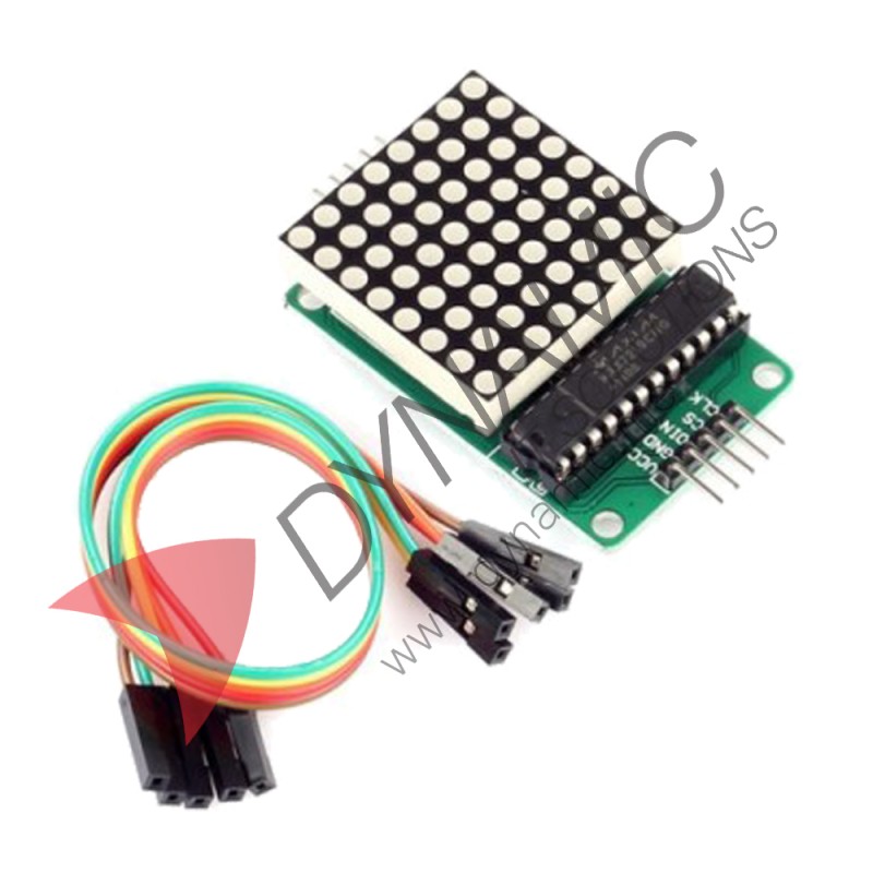 Dot Matrix With MAX7219 (1 Module) Dot Matrix With MAX7219 (1 Module)