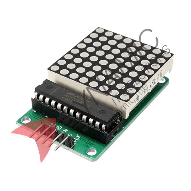 Dot Matrix With MAX7219 (1 Module) Dot Matrix With MAX7219 (1 Module)