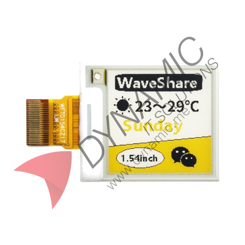 E-Ink Raw Display, 1.54 inch with PCB (Driver HAT)