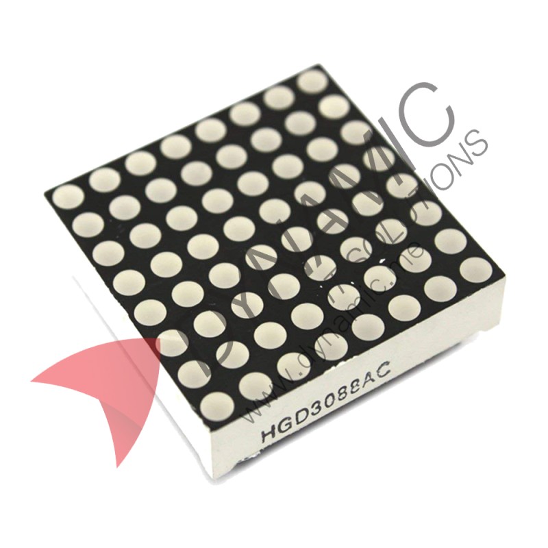 Dot Matrix Display 8x8 3mm Common Anode Dot Matrix Display 8x8 3mm Common Anode