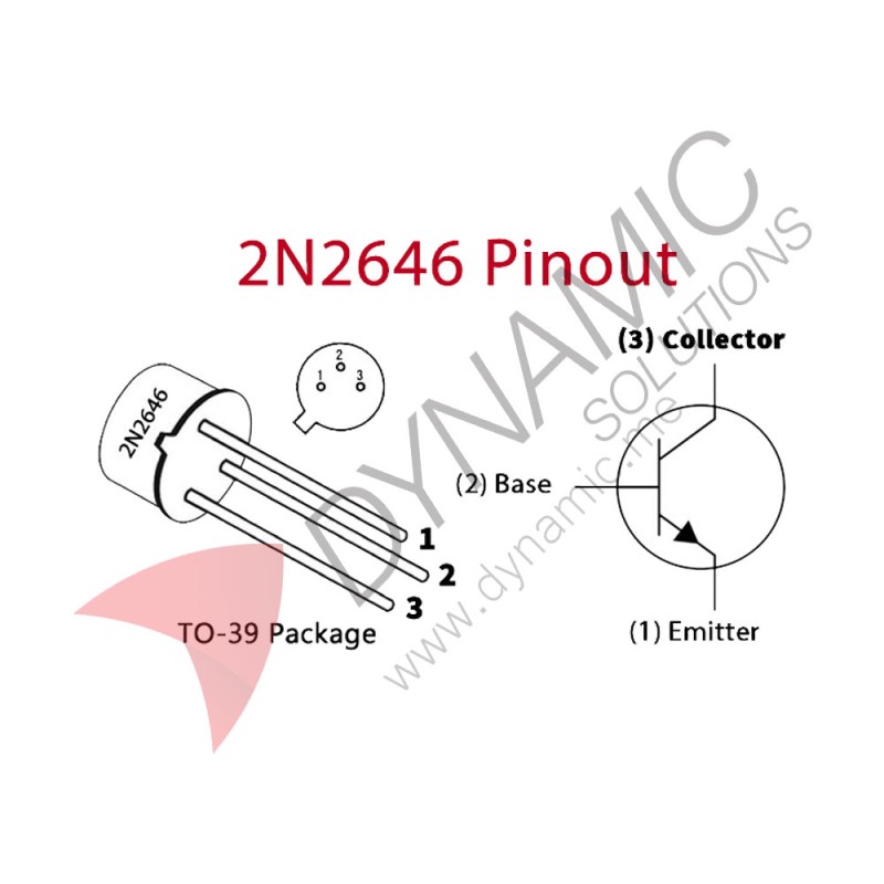 2N2646 Unijunction (UJT) Transistor (Original Motorola)