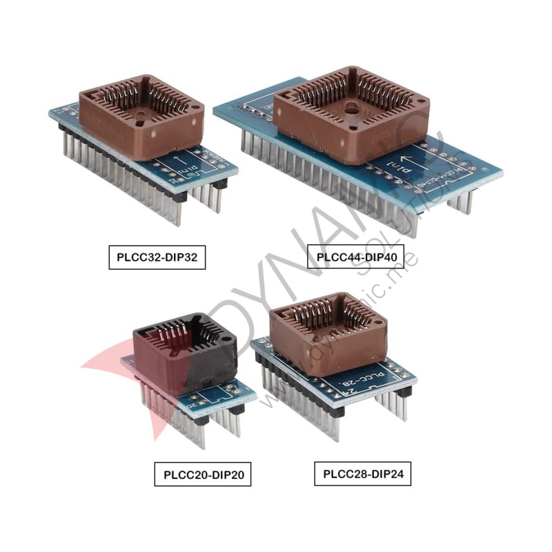 9-Piece IC Programmer Adapters Sockets Kit