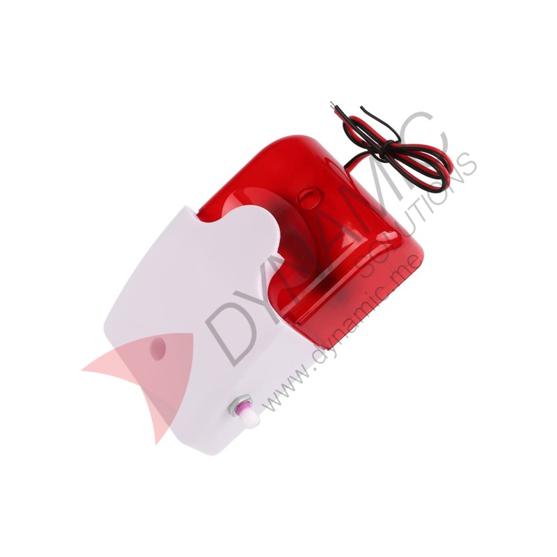 Mini Wired Strobe Siren 12V 115dB Mini Wired Strobe Siren 12V 115dB