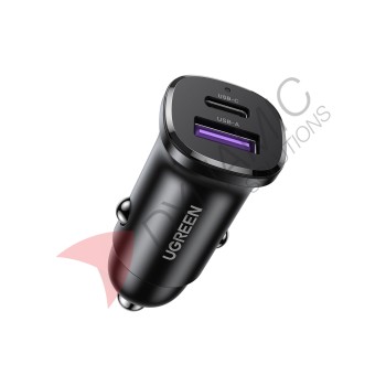 UGreen 2-Port Fast Car Charger 30W (EC305 25845)