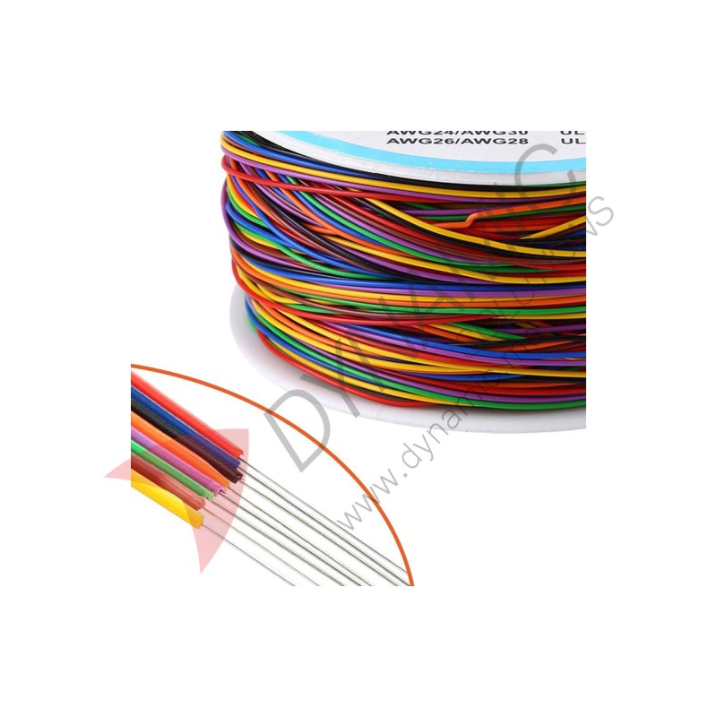 Copper Wire Wrapping Cable 8‑Color 30 AWG 
