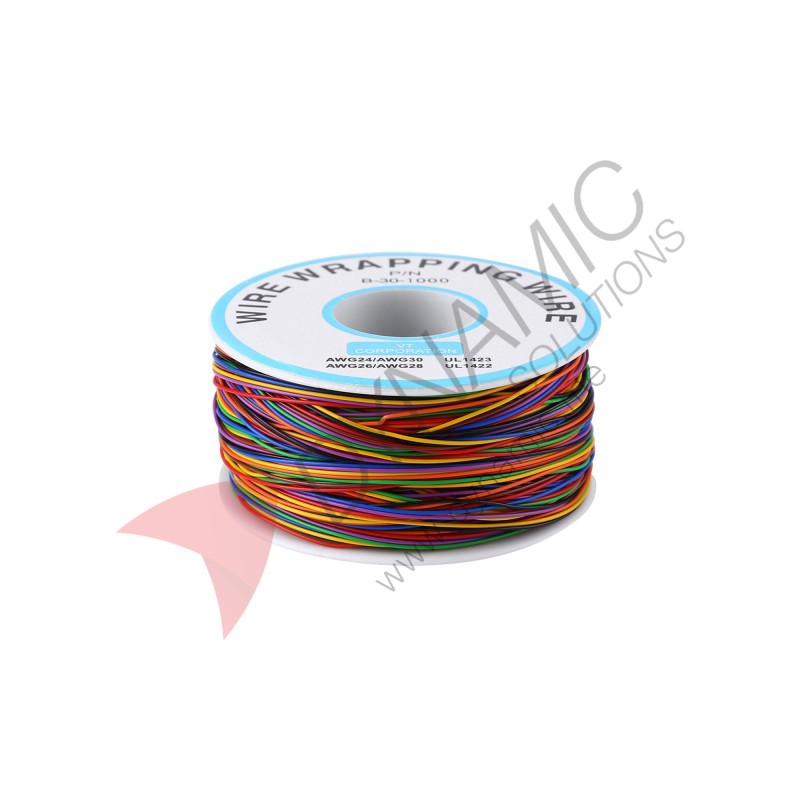 Copper Wire Wrapping Cable 8‑Color 30 AWG 