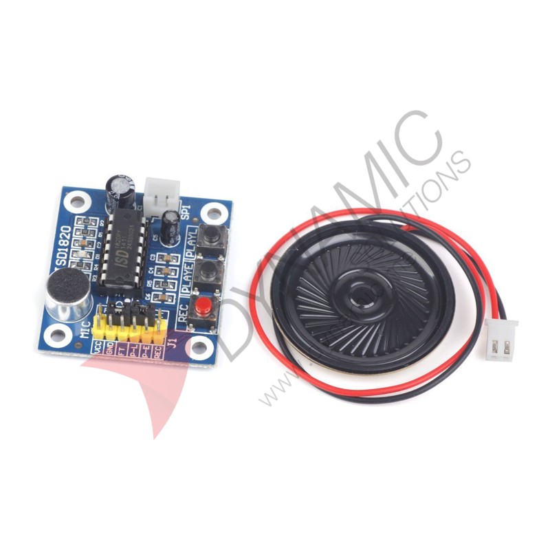 ISD1820 Recording Module Voice Board with Mic – 3V to 5V ISD1820 Recording Module Voice Board with Mic – 3V to 5V