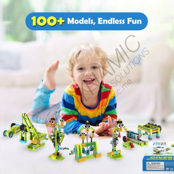 Makerzoid Diverse Building Blocks - 370+ Bricks (Age 6+)