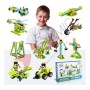 Makerzoid Diverse Building Blocks - 370+ Bricks (Age 6+)