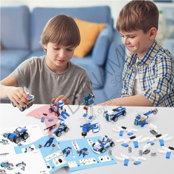 Makerzoid Fun Building Blocks – 150+ Bricks (Age 6+)