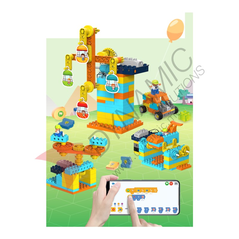 Makerzoid Future Mechanic Scratch Junior - 160+ Bricks (Age 3+)