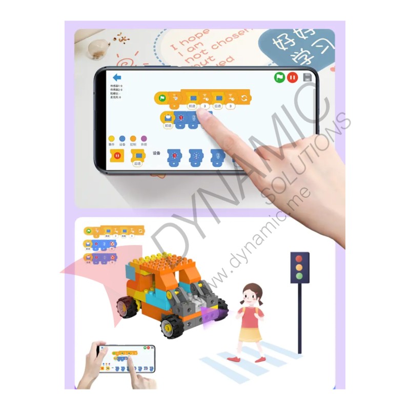 Makerzoid Future Mechanic Scratch Junior - 160+ Bricks (Age 3+)