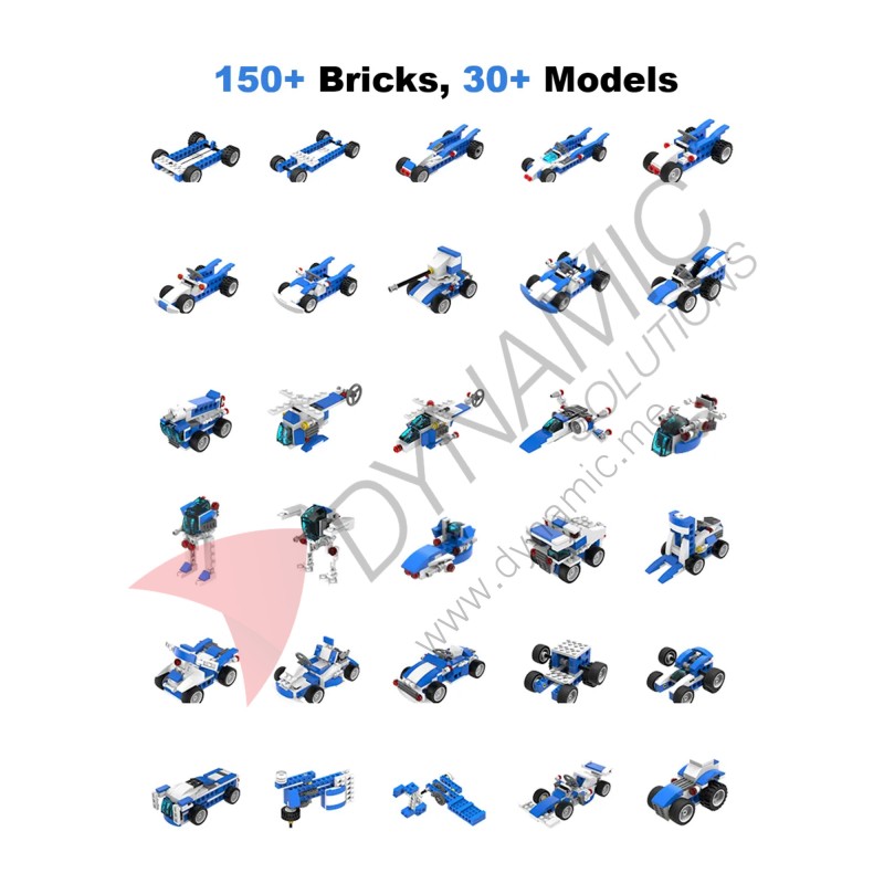 Makerzoid Fun Building Blocks – 150+ Bricks (Age 6+) Makerzoid Fun Building Blocks – 150+ Bricks (Age 6+)