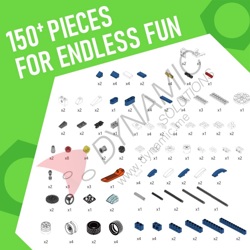 Makerzoid Fun Building Blocks – 150+ Bricks (Age 6+) Makerzoid Fun Building Blocks – 150+ Bricks (Age 6+)