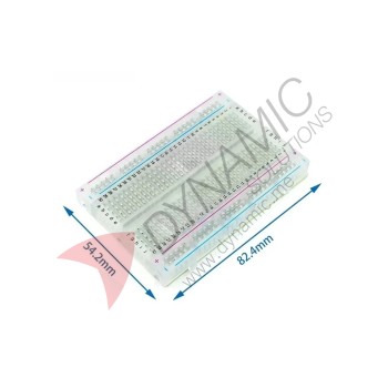 Breadboard Solderless 400 Points Transparent 