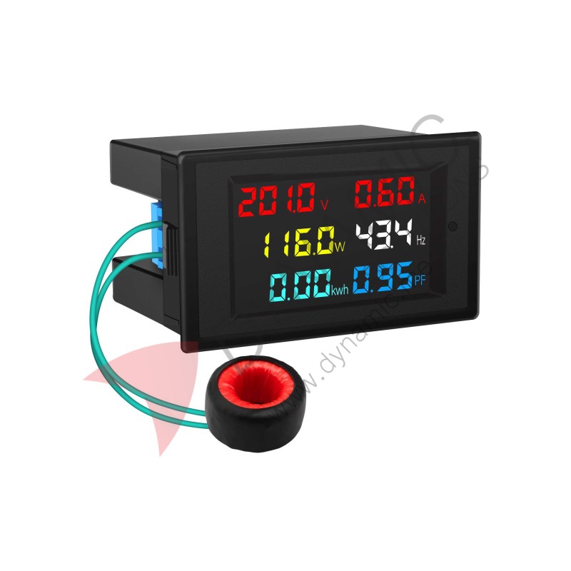 Digital Voltmeter Ammeter Power Energy Meter AC  80-300V 0-100A - D69-2049