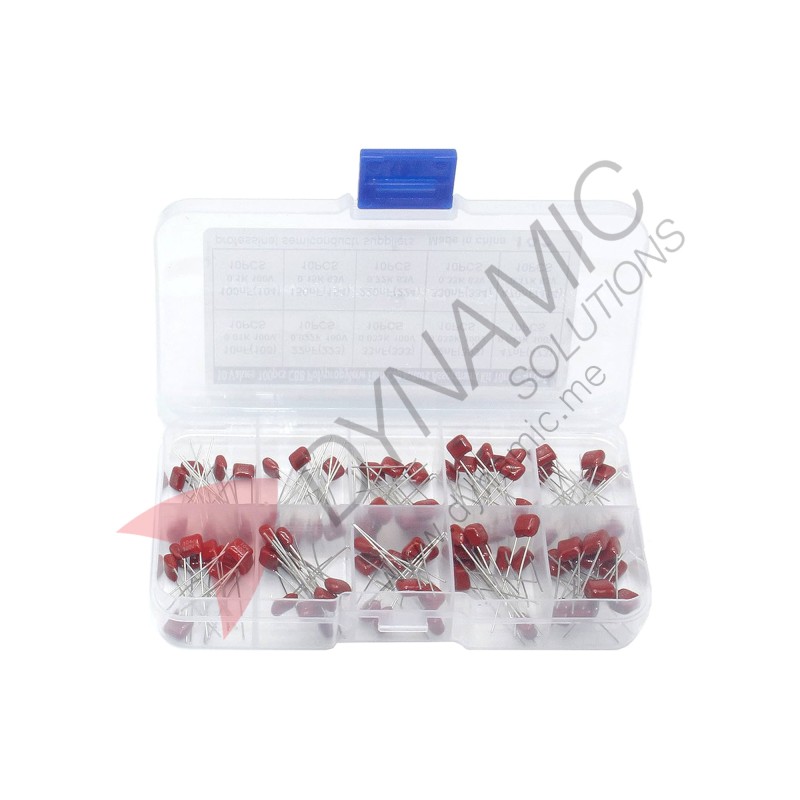 Film Capacitor Assortment Kit 100 pcs Film Capacitor Assortment Kit 100 pcs