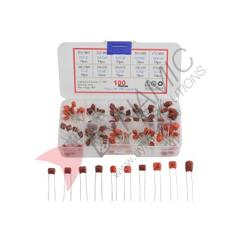 Film Capacitor Assortment Kit 100 pcs