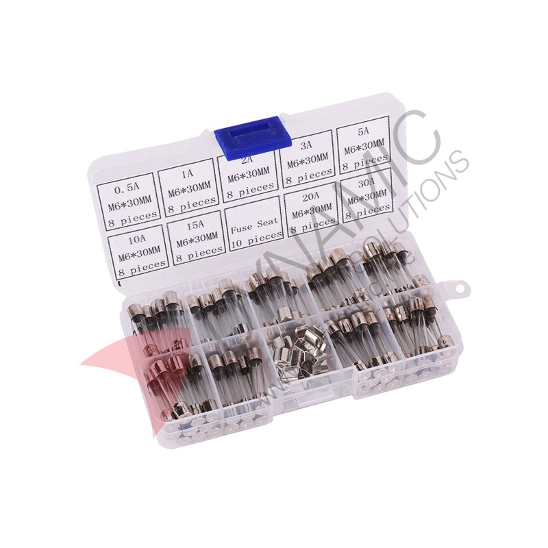 Glass Fuse Kit 6x30mm 72Pcs Glass Fuse Kit 6x30mm 72Pcs