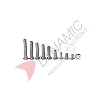 M3 Stainless Steel Hex Screw and Nut Assortment Kit 340Pcs