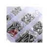 M3 Stainless Steel Hex Screw and Nut Assortment Kit 340Pcs