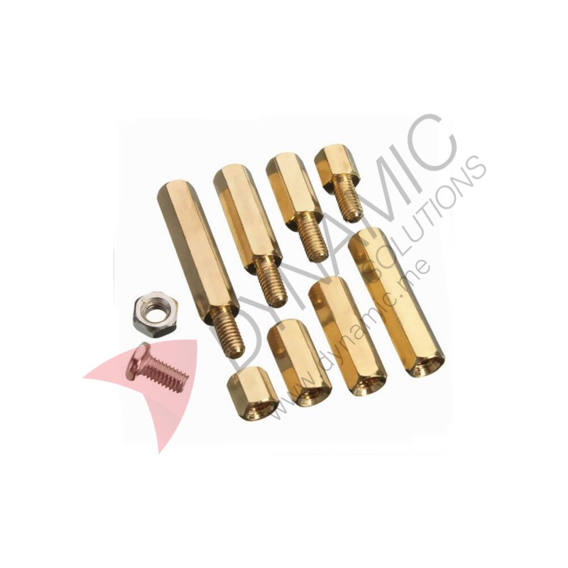 M3 Brass & Stainless Steel Standoff Spacer Kit (120pcs)