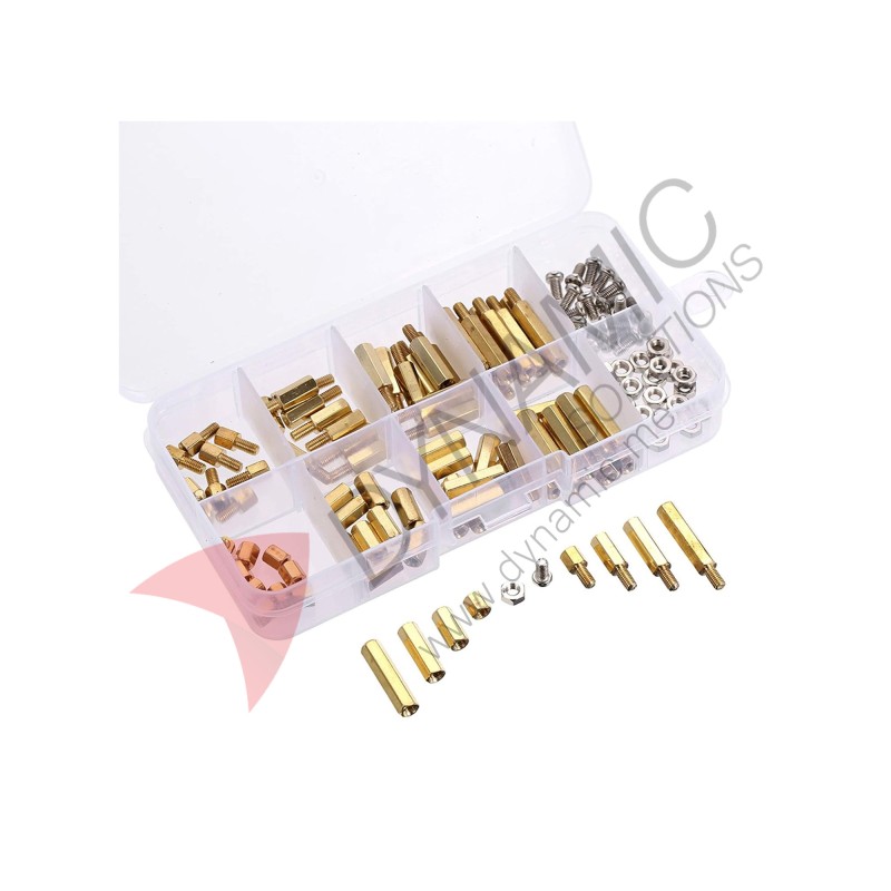 M3 Brass & Stainless Steel Standoff Spacer Kit (120pcs)