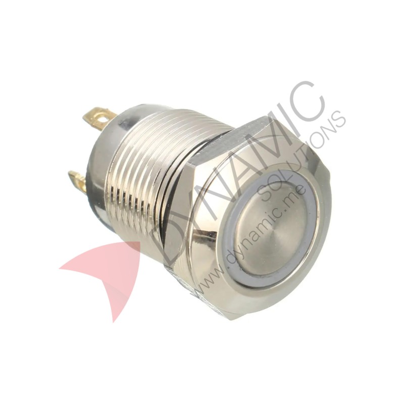 Metal Push Button Switch – Momentary 12V 12mm 4-Pin 