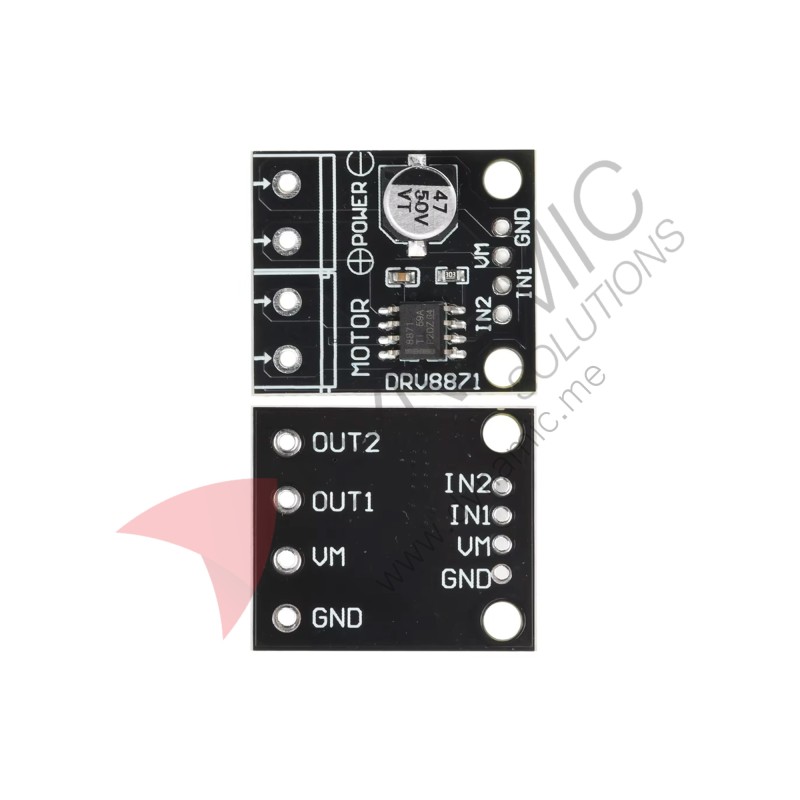 DRV8871 Brushed DC Motor Driver Breakout 45V 3.6A DRV8871 Brushed DC Motor Driver Breakout 45V 3.6A