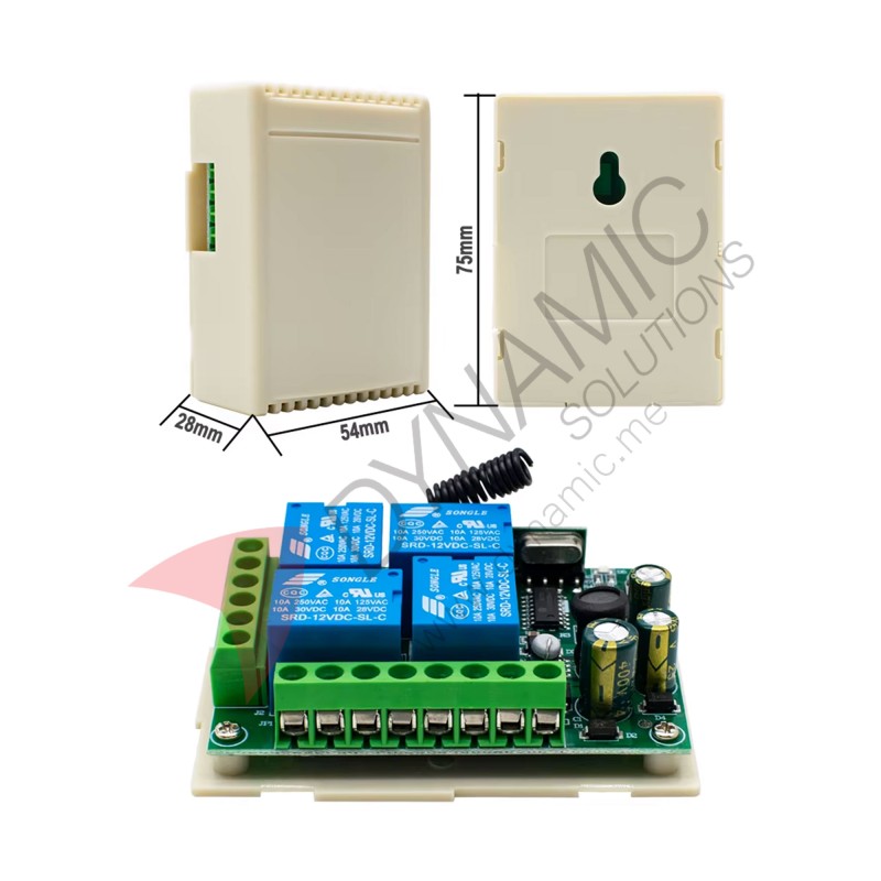 Wireless Control Switch/Relay AC 220V 10A with 2 Remote KR2204-4 Wireless Control Switch/Relay AC 220V 10A with 2 Remote KR2204-4