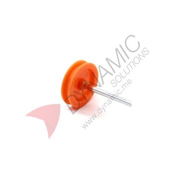 Car Wheel Pulley  Orange 1.9mm Hole - 10Pcs