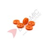 Car Wheel Pulley  Orange 1.9mm Hole - 10Pcs