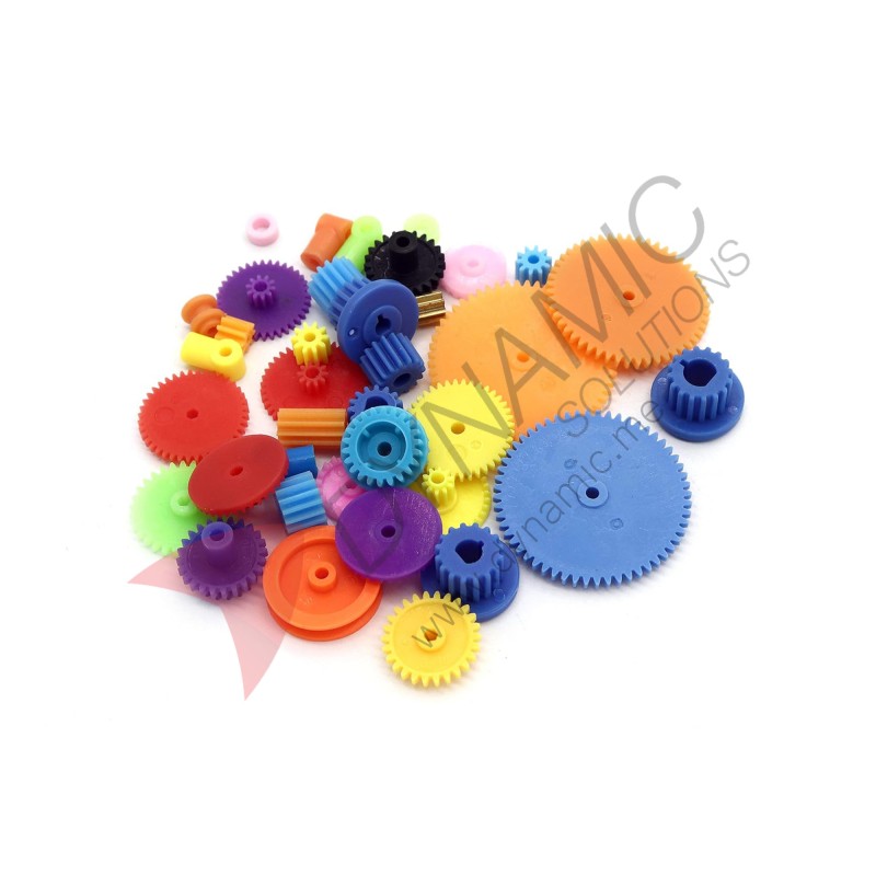 55Pcs Plastic Motor Gear Kit for DIY Car Robot