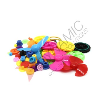 55Pcs Plastic Motor Gear Kit for DIY Car Robot