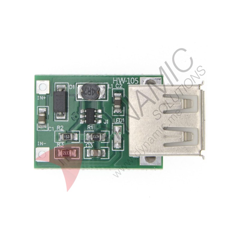 DC-DC Boost Converter 0.9V-5V to 5V 600MA USB Output