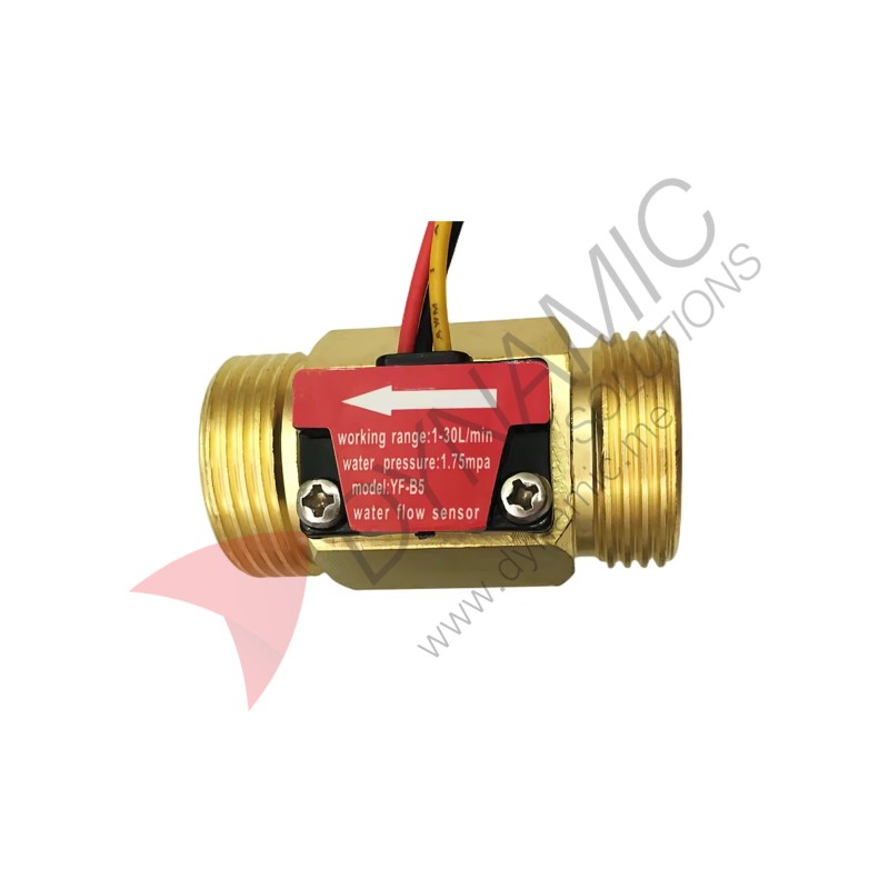 Water Flow Sensor Brass 3/4 Inch (YF-B6 / YF-B5)