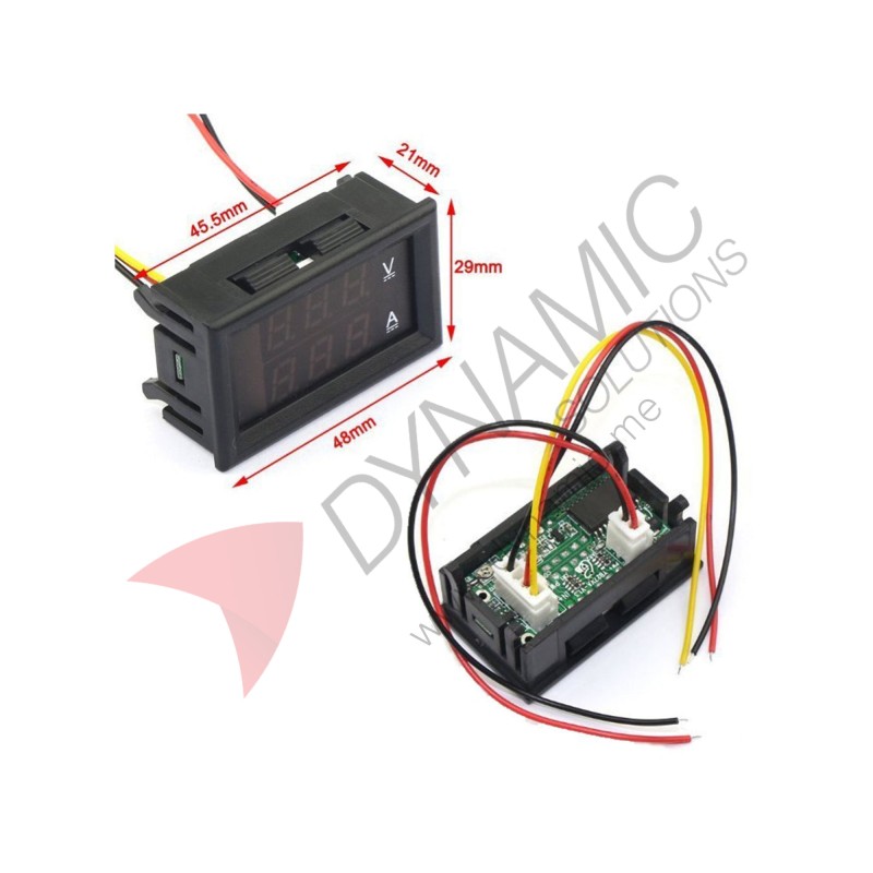 Digital Voltmeter Ammeter DC 100V 50A