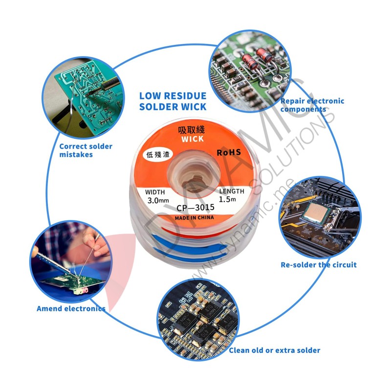 Desoldering Wick Wire CP-2515 2.5mm Desoldering Wick Wire CP-2515 2.5mm